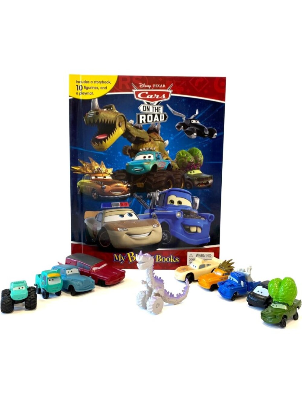 Cars on the Road My Busy Books Set - Storybook, 10 Figurines & Playmat for Kids